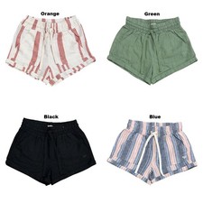 Roxy Women's Relaxed Fit Lightweight Pull-On Roll Cuffed Short