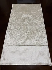 Macy’s HOTEL COLLECTION Set of Two (2) King Shams Beige/Gold Embroidered Flicker