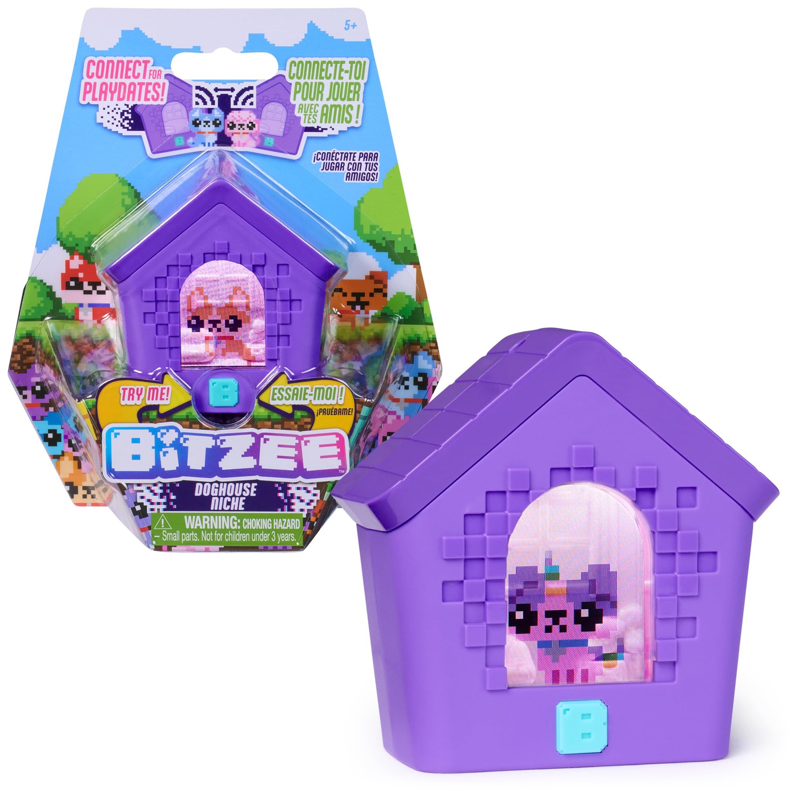 , Doghouse Interactive Toy with 15 Puppies Inside, 3D Playro