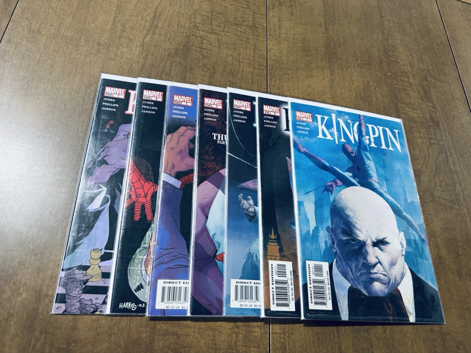 KINGPIN #1-7 COMPLETE SET Marvel Comics SPIDER-MAN 2003 1 2 3 4 5 6 7 Thug