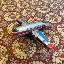 Vintage Japanese Tin Toy Plane Rare Company Promo Aircraft Collector Item