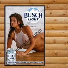 Sexy Blight Beer Pin-Up Poster 16x24 Cold Beer & Pleasure Wall Art Vintage Style