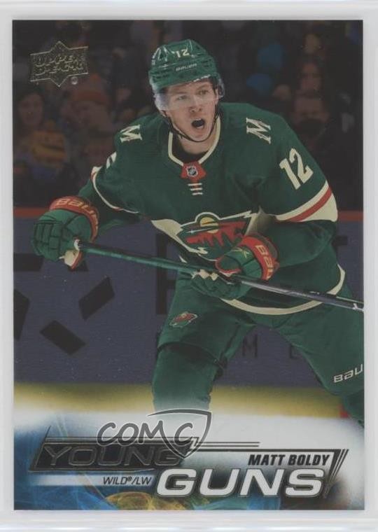 2022-23 Upper Deck Series 1 Young Guns Silver Foil Matt Boldy #201 12no