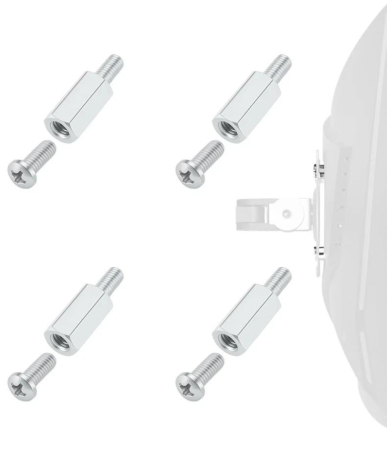 VESA Schrauben Abstandhalter Set – M4x15mm, 15mm Distanz für Monitore