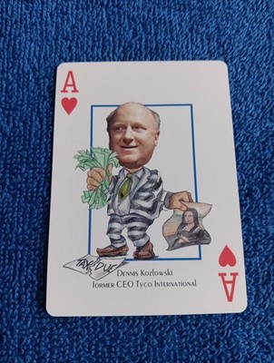 Dennis Kozlowski Card Wall Street Most Wanted Hero Decks Playing Card CEO Tyco