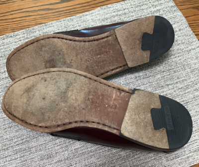 Cole Haan Mens 9B Burgundy Tassel Loafers Slip on Shoes  display picture 1