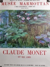 Affiche impressionniste Monet Musée Marmottan Mourlot 1980 (54,5 x 41 cm)