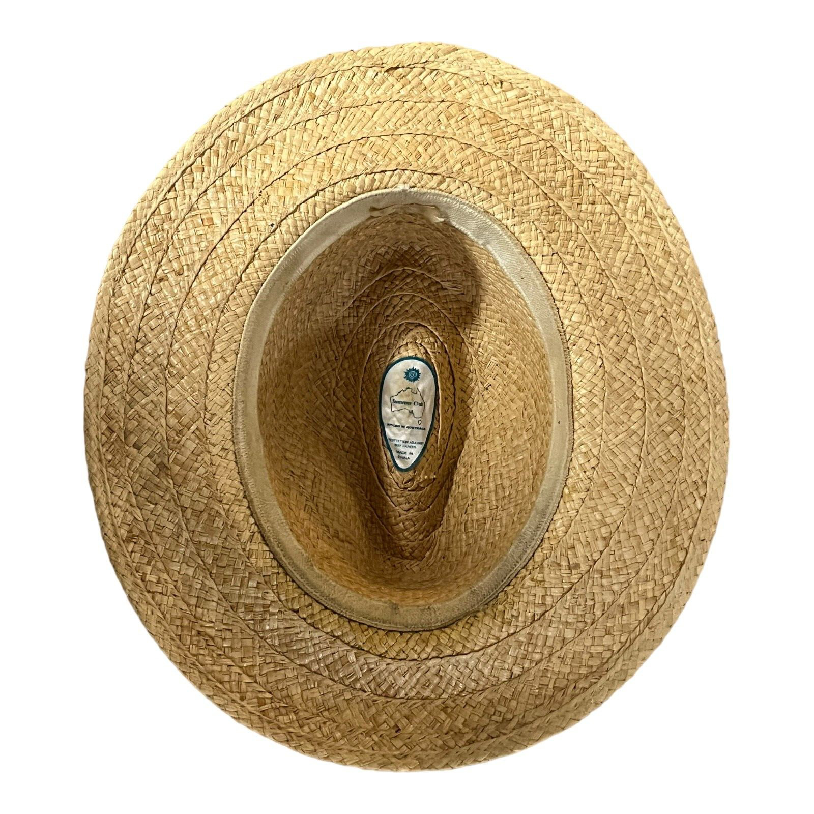 Summer Club Straw Hat Men's Large Brown Straw Tro… - image 7