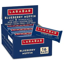 Larabar Blueberry Muffin 16 Count Vegan Gluten Free Healthy Snack Bars
