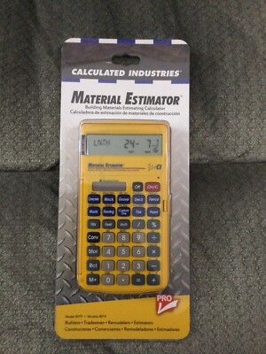 New Calculated Industries Material Estimator Calculator, Model 4019