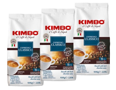 3x1kg Kimbo Espresso Classico| Kaffee | 70% Arabica /30% Robusta | Mondo Barista