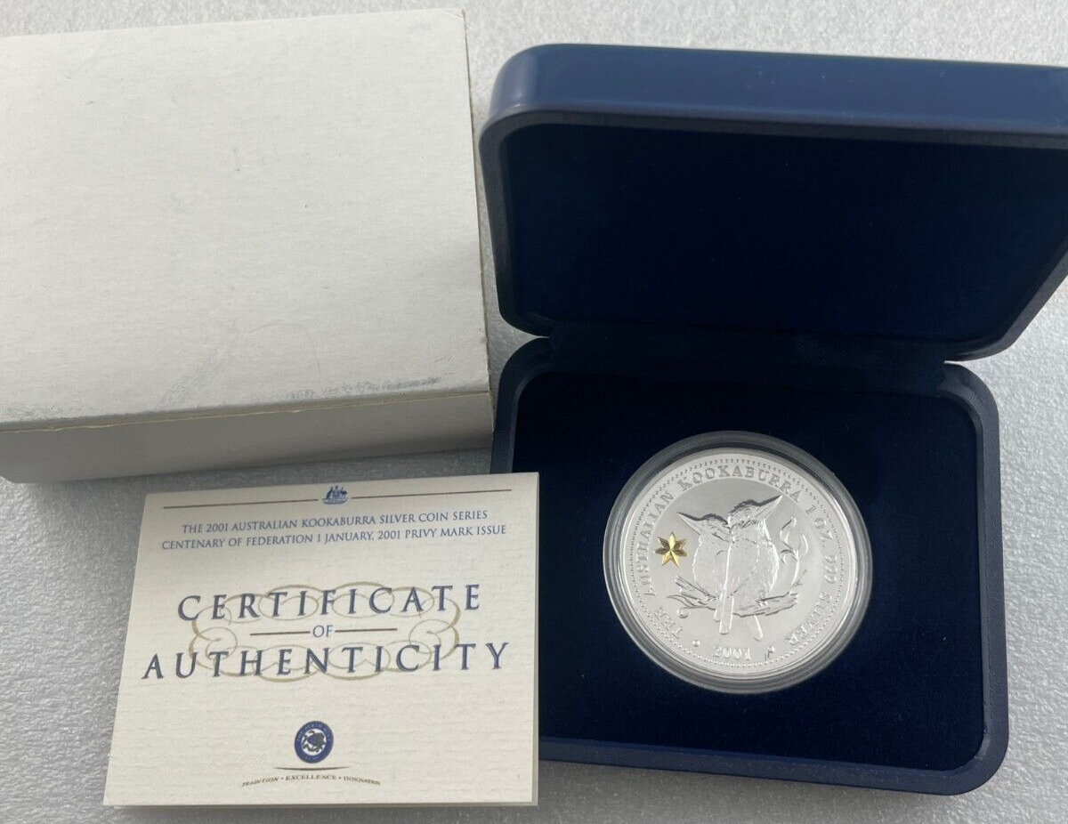 2001 Australian Kookaburra Silver Coin Series Centenary of