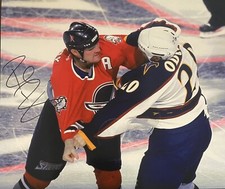 Rob Razor RAY Signed 8x10 Photo! BUFFALO SABRES LEGEND! Vs ODUYA!  W/COA