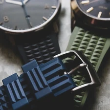 Waffle Rubber Quick Release Watch Band