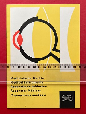 DDR Broschüre Prospekt CARL ZEISS JENA 1966 Medizinisches Geräte     ( F21903