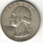 USA - 1962D - Washington ¼ $ - Silver Eagle - #12399RG