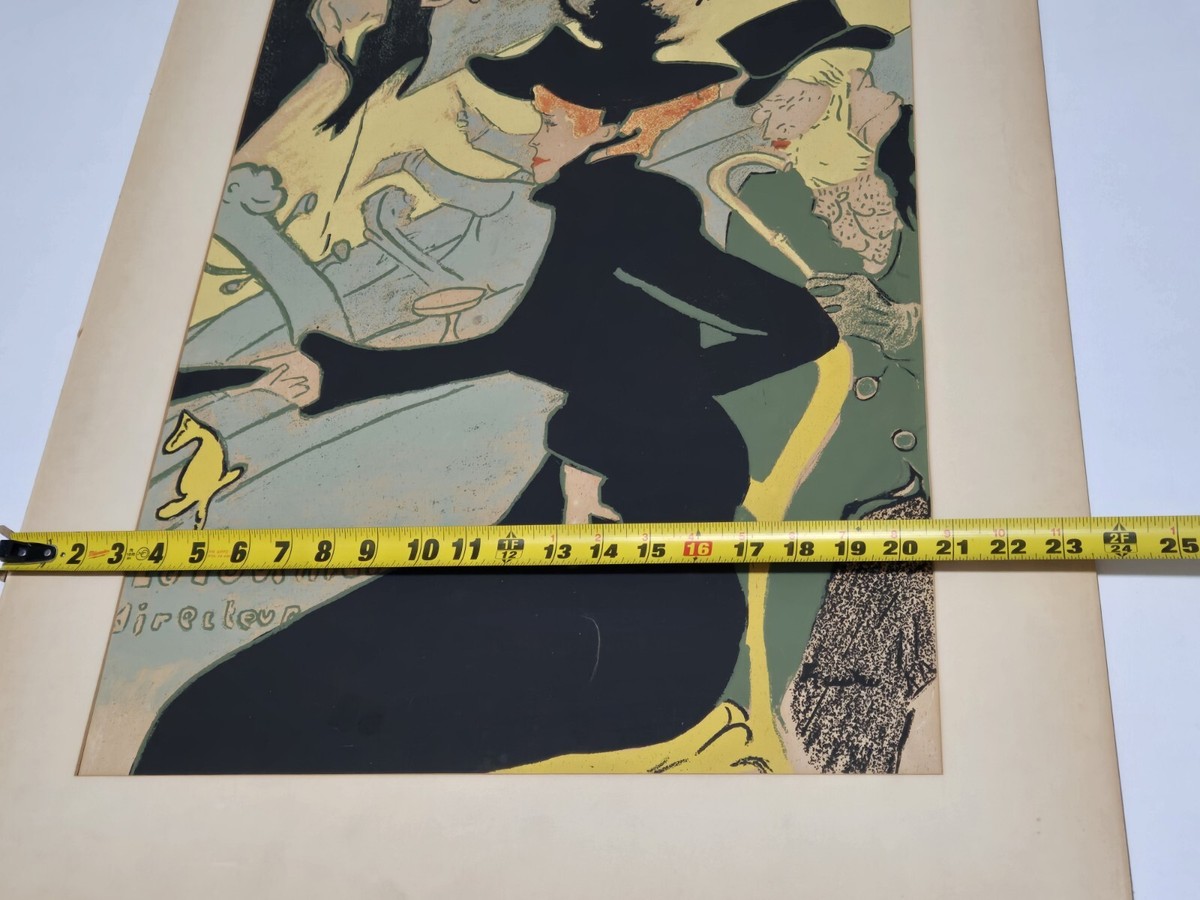 TOULOUSE LAUTREC Vtg Divan Japonais Jane Avril Portrait Early