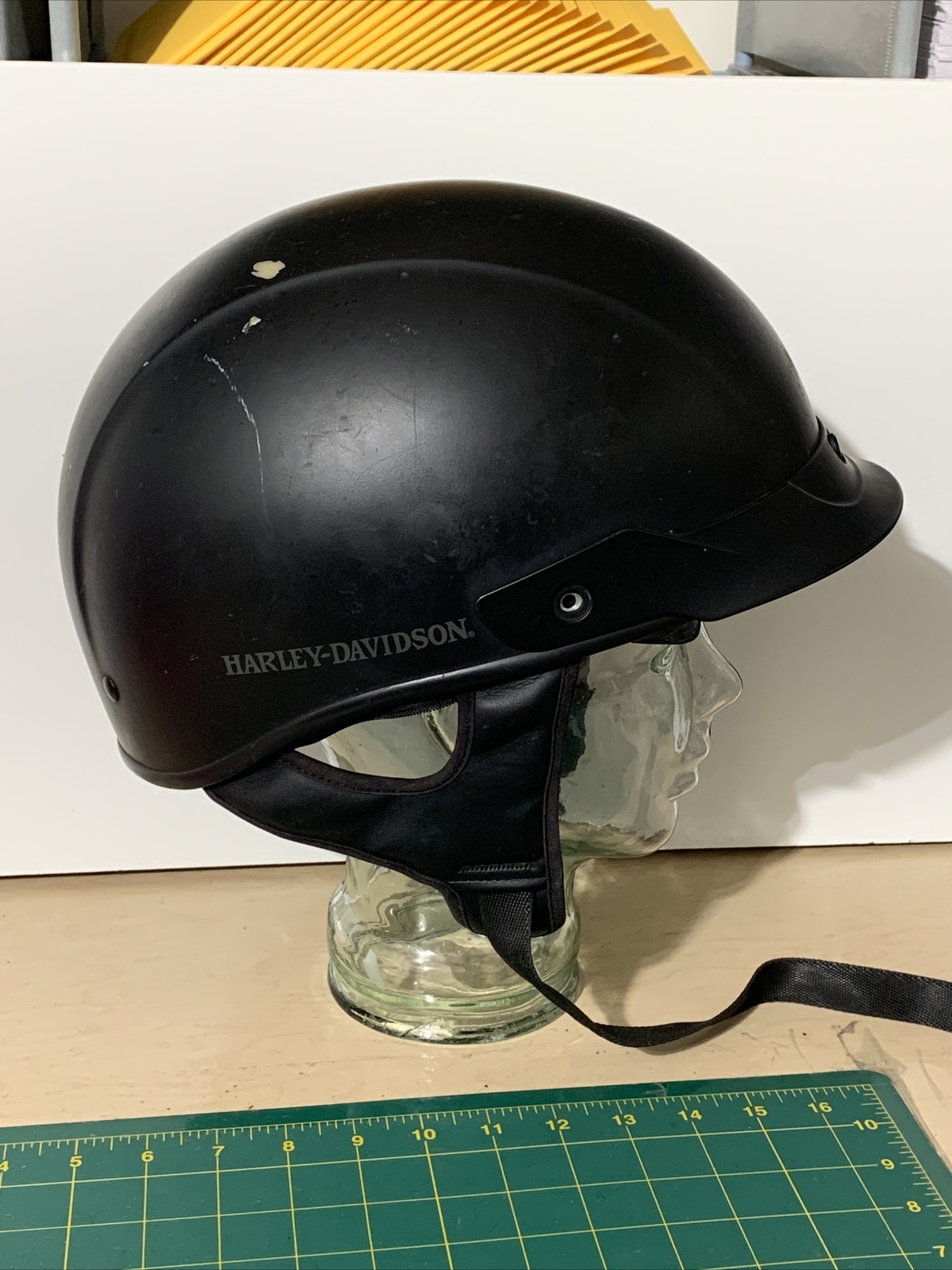 Harley Davidson HDJ03 UltraLight Half Helmet Flip Sun Shield Matte