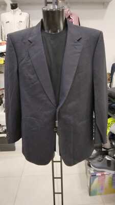 Jacke Zwei Buttons E.De Simone Man Blau Neu Gr. 54 Mon 1329 Lz