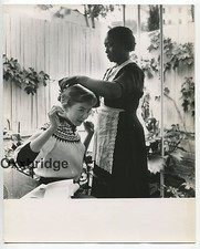Racially Segregated Hollywood Actress Diana Lynn Black Maid Servant Candid Photo