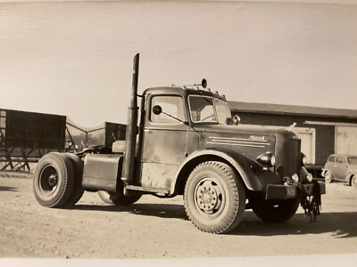 Vintage Photo ~1950 MACK TRUCK A-Series Truck Construction Machine