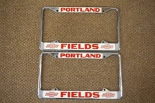 Fields Chevrolet Dealership Portland License Plate Frames Oregon Corvette Nova