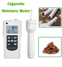 Probador digital de humedad de cigarrillo tipo pin medidor de contenido de agua analizador 0 ~ 80 %