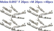 APAR EBIKES Molex 0.093"pitch Connector Male Female Terminal x 40pcs