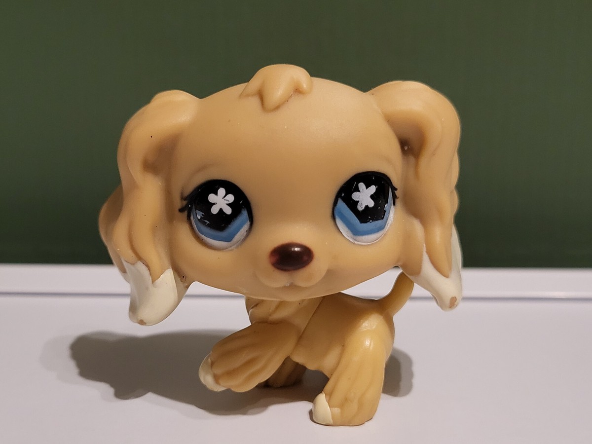 LPS #748 LITTLEST PETSHOP ORIGINAL AUTHENTIC CHIEN EPAGNEUL DOG SPANIEL  HASBRO