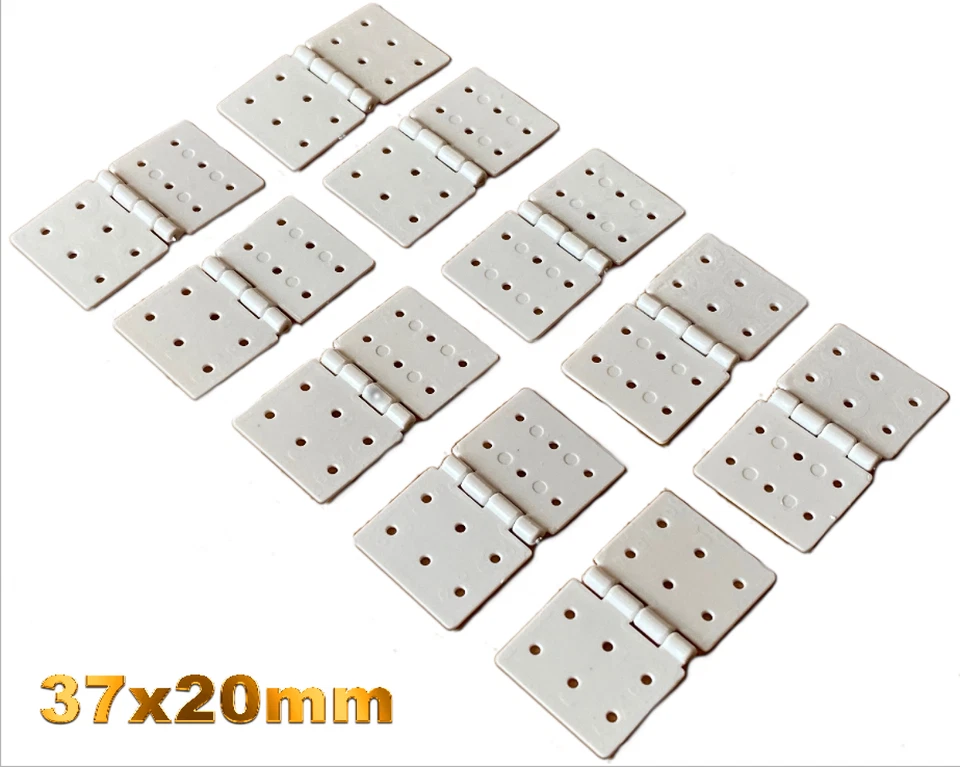 Nylon Scharnier 37x20 mm RC Flugzeug Segel Airplane Ruder Aileron Querruder Weiß - Bild 2 von 4