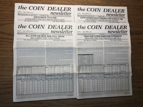 the COIN DEALER newsletter - Weekly - Issues 13, 32, 36, 41, 45 and 49 for 2011