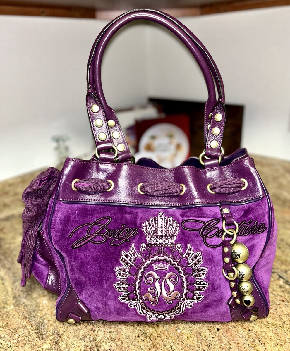 Vintage Juicy Couture Purse Daydreamer Y2K Purple Velour Vintage Juicy Couture Purse Daydreamer Y2K Purple Velour