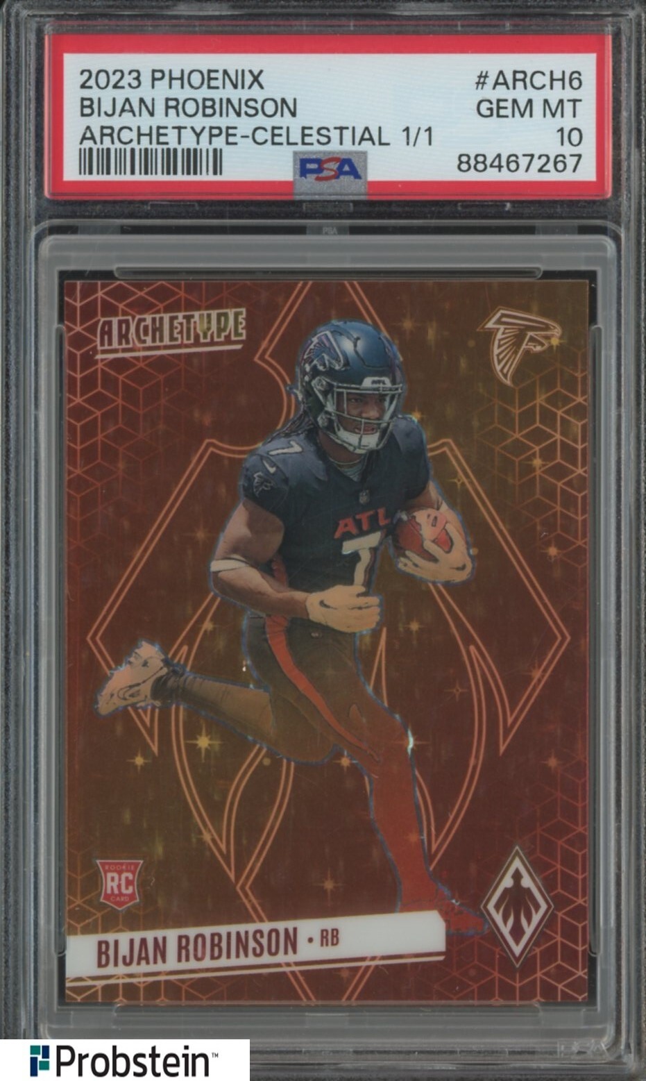 Bijan Robinson Panini Phoenix Archetype #ARCH6 Celestial 1/1