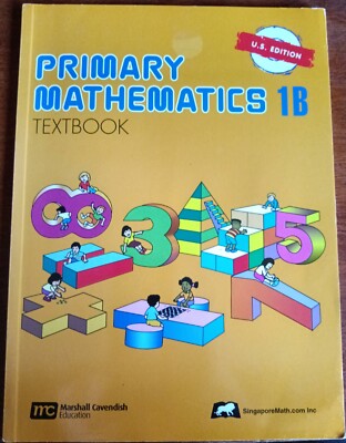 Singapore Primary Mathematics 1B Textbook US Edition Homeschool Math Curriculum 