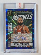 Evan Fournier 2024-25 Donruss EuroLeague Net Marvels Auto Blue Laser #/49