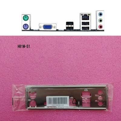 1PCS GA-H81M-S1 FOR GIGABYTE IO I/O   Back Plate BackPlate #zn
