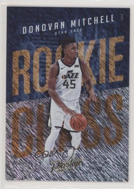 2017-18 Panini Prestige Rookie Class Rain Donovan Mitchell #13 RC 4l3