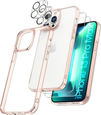 TOCOL 5 in 1 für iPhone 13 Pro Max Hülle 6,7'', mit 2er Pack Tempered Screen Protec