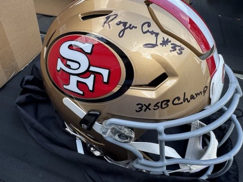 Roger Craig Signed San Francisco 49ers Full Size Replica Helmet “3X SB Champ”