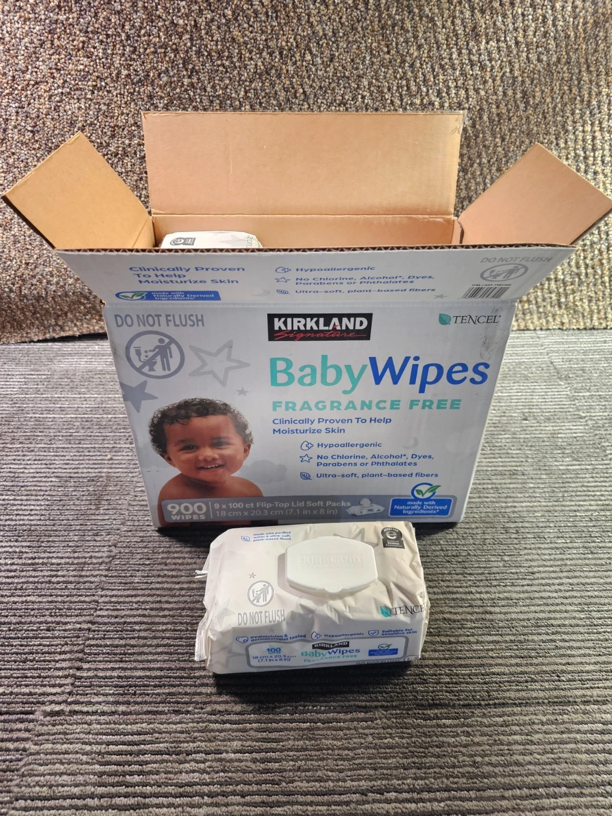 Kirkland Signature Baby Wipes Fragrance Free, 900-count
Opens in a new window or tab