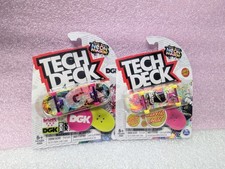 Tech Deck NEON INVASION ULTRA RARE DGK Logo Santa Cruz Hand Fingerboard Lot NEW