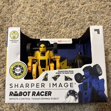 Sharper Image Robot Racer Remote Control Transforming Robot -Blue- NEW Brand New