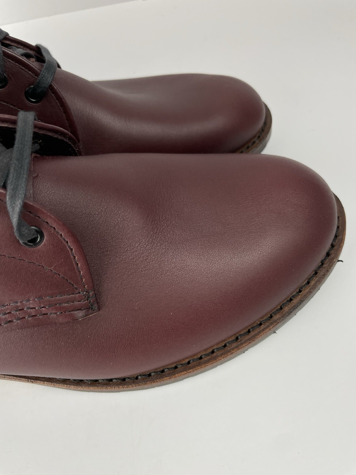 Rare Red Wing Heritage 9072 6” Sheldon Black Cherry Leather Boots USA Sz 10.5 D image 10