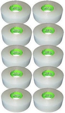 Pro 10 Roll Pack, Polyflex Hockey or Soccer Shin Guard / Sock Tape, Clear, 24MM