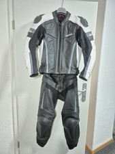 Büse Lederkombi Zweiteilig Grau/Weiß Gr.50/48 Motorrad Biker