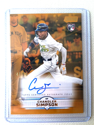 #ad CHANDLER SIMPSON 2025 TOPPS STADIUM CLUB GOLD AUTO RC CARD 50 SCBA CS1 $85.00