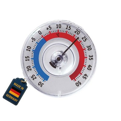 Fensterthermometer Außen Wetterfest, Analoges Thermometer für Fensterscheibe