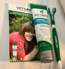 Vet  s Best Dog Toothpaste  Toothbrush Kit for Dogs   Dog Essentials 3.5 Oz