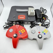 Nintendo N64 Console NUS-001 Bundle w/Expansion Pak Rumble Pak Tested