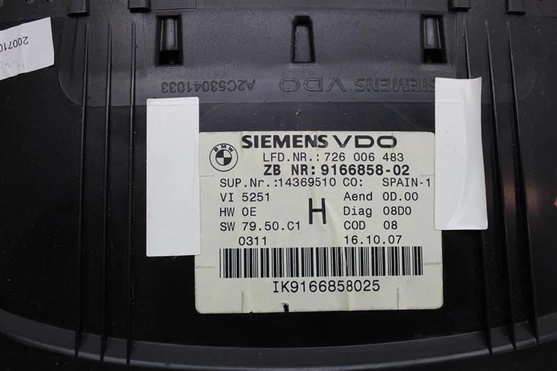 CLUSTER VELOCÍMETRO BMW 328i 335i 2007 07 2008 08 2009 09 2010 10 11 1043577 Foto 4 de 4